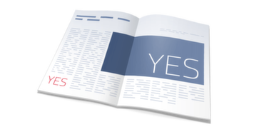 Yesprint Broschüre Produktbild ist transparent